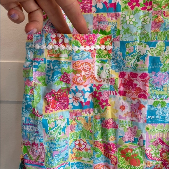 Lilly Pulitzer girls printed design dress size 10 - Picture 2 of 5